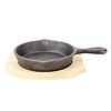 Lava Cast Iron Frying Pan with Wooden Stand Ø135 mm
