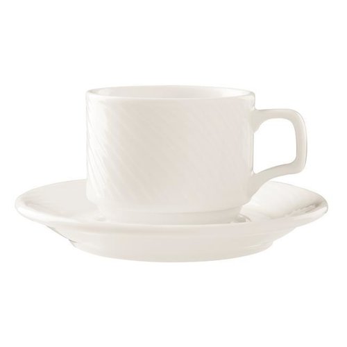 Porland Stackable Cream Espresso Cup 75 ml, Storm Porland Stackable Cream Espresso Cup 75 ml, Storm