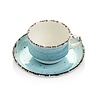 Fine Dine Stackable Turquoise Cup with Saucer 230 ml, Earth Colours Turkus Fine Dine Stackable Turquoise Cup with Saucer 230 ml, Earth Colours Turkus