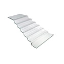Fine Dine Seven-step transparent glass buffet stairs