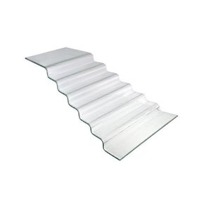 Fine Dine Seven-step transparent glass buffet stairs Fine Dine Seven-step transparent glass buffet stairs