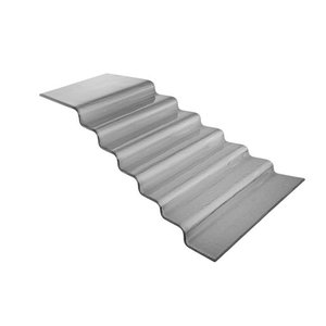 Fine Dine Seven-step black glass buffet stairs