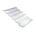 Fine Dine Six-step transparent glass buffet stairs