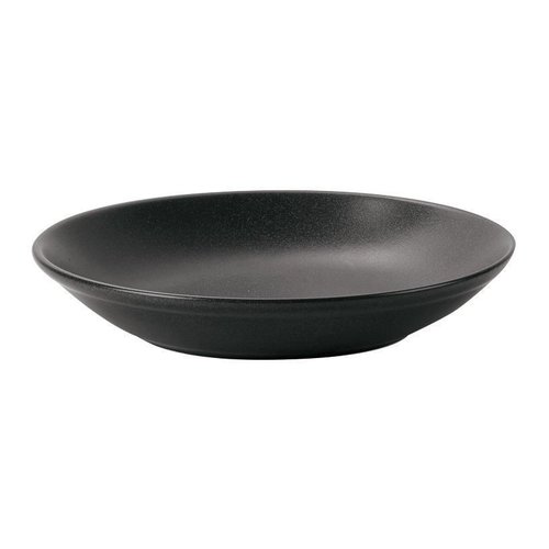 Porland Shallow Plate, Ø210 mm, Coal Porland Shallow Plate, Ø210 mm, Coal