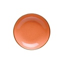 Porland Shallow Plate, Ø210 mm, Amber