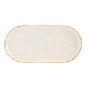 Fine Dine Oval platter Sand 300x150mm