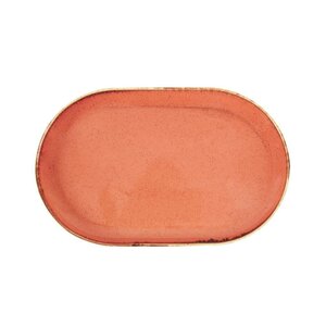 Porland Oval platter Amber 300x150mm Porland Oval platter Amber 300x150mm