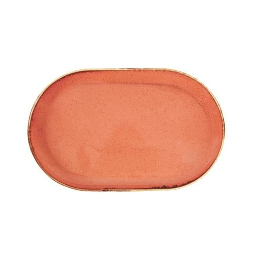 Porland Oval platter Amber 300x150mm Porland Oval platter Amber 300x150mm