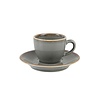 Porland Stackable Grey Espresso Cup 80 ml, Stone