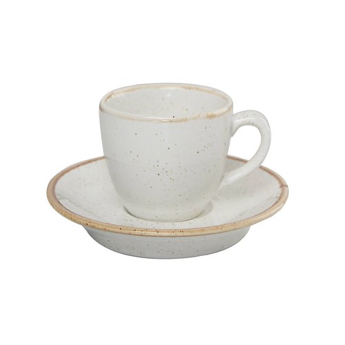 Porland Stackable Cream Espresso Cup 80 ml, Sand Porland Stackable Cream Espresso Cup 80 ml, Sand