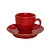 Porland Stackable Red Espresso Cup 80 ml, Magma
