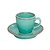 Porland Stackable Turquoise Espresso Cup 80 ml, Laguna