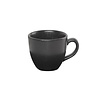 Porland Stackable Black Espresso Cup 80 ml, Coal