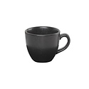 Porland Stackable Black Espresso Cup 80 ml, Coal