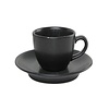 Porland Stackable Black Espresso Cup 80 ml, Coal