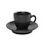 Porland Stackable Black Espresso Cup 80 ml, Coal