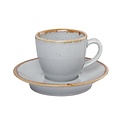 Porland Stackable Grey Espresso Cup 80 ml, Ashen