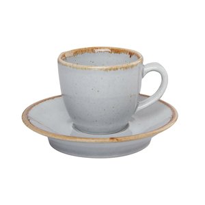 Porland Filiżanka sztaplowana do espresso szara 80 ml, Ashen Porland Filiżanka sztaplowana do espresso szara 80 ml, Ashen