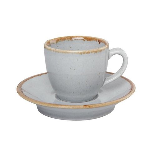 Porland Filiżanka sztaplowana do espresso szara 80 ml, Ashen Porland Filiżanka sztaplowana do espresso szara 80 ml, Ashen