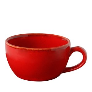 Porland Filiżanka elegancka sztaplowana czerwona 250 ml, Magma Porland Filiżanka elegancka sztaplowana czerwona 250 ml, Magma