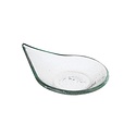 Fine Dine Fingerfood rain drop transparent glass dish 80x100 mm