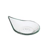Fine Dine Fingerfood rain drop transparent glass dish 80x100 mm