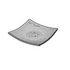 Fine Dine Fingerfood square black glass dish 80x80 mm