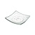 Fine Dine Fingerfood square transparent glass dish 80x80 mm