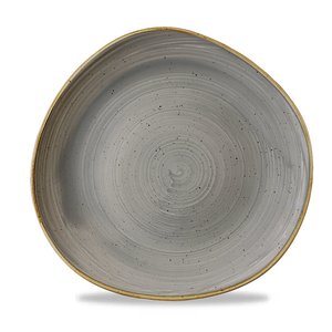 Churchill Shallow Plate, Ø220 mm, Irregular, Stonecast Grey Churchill Shallow Plate, Ø220 mm, Irregular, Stonecast Grey