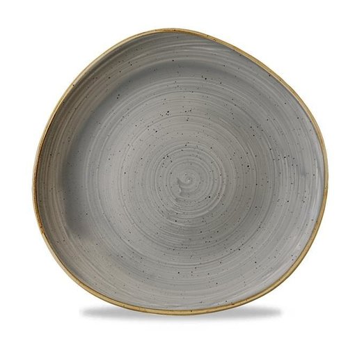 Churchill Shallow Plate, Ø220 mm, Irregular, Stonecast Grey Churchill Shallow Plate, Ø220 mm, Irregular, Stonecast Grey