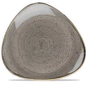 Churchill Shallow Plate, Ø265 mm, Triangular, Stonecast Grey Churchill Shallow Plate, Ø265 mm, Triangular, Stonecast Grey