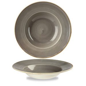 Churchill Talerz głęboki, z szerokim rantem, Ø280 mm, 468 ml, Stonecast Grey Churchill Talerz głęboki, z szerokim rantem, Ø280 mm, 468 ml, Stonecast Grey