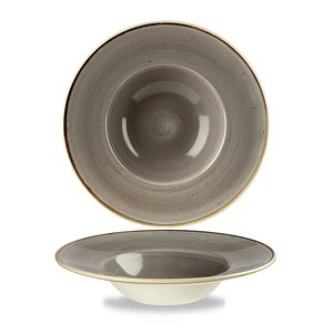 Churchill Deep Plate with Wide Rim, Ø240 mm, 284 ml, Stonecast Grey