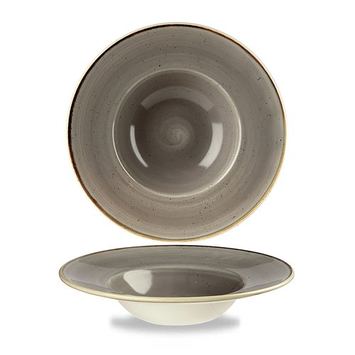 Churchill Deep Plate with Wide Rim, Ø240 mm, 284 ml, Stonecast Grey Churchill Deep Plate with Wide Rim, Ø240 mm, 284 ml, Stonecast Grey