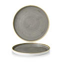Churchill Talerz płytki z rantem, Ø260 mm, Stonecast Peppercorn Grey