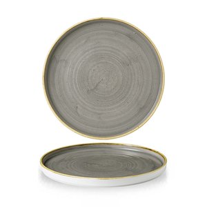 Churchill Talerz płytki z rantem, Ø260 mm, Stonecast Peppercorn Grey Churchill Talerz płytki z rantem, Ø260 mm, Stonecast Peppercorn Grey