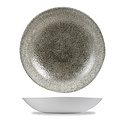 Churchill Deep Plate, Ø182 mm, 426 ml, Raku Quartz Black