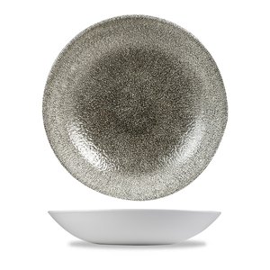 Churchill Deep Plate, Ø182 mm, 426 ml, Raku Quartz Black Churchill Deep Plate, Ø182 mm, 426 ml, Raku Quartz Black