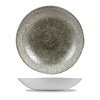 Churchill Deep Plate, Ø182 mm, 426 ml, Raku Quartz Black