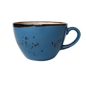 Fine Dine Earth Colours Wyprzedaż - Filiżanka do cappuccino sztaplowana niebieska 285 ml, Kolory Ziemi Iris