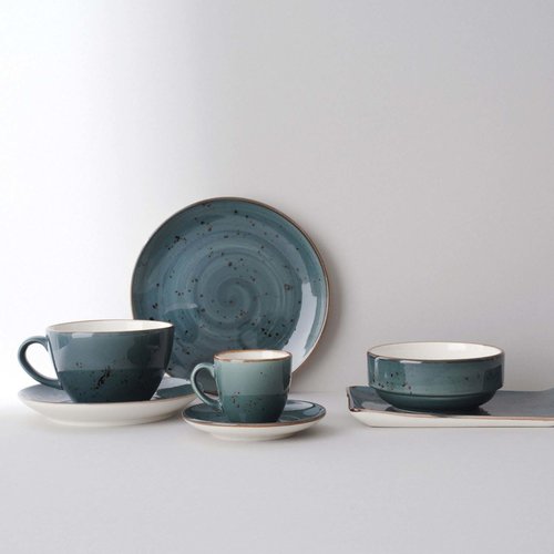 Fine Dine Earth Colours Stackable Navy Blue Cappuccino Cup 285 ml, Earth Colours Arando Fine Dine Earth Colours Stackable Navy Blue Cappuccino Cup 285 ml, Earth Colours Arando