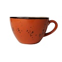 Fine Dine Earth Colours Stackable Orange Cappuccino Cup 285 ml, Earth Colours Dahlia