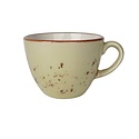 Fine Dine Earth Colours Filiżanka do cappuccino sztaplowana oliwkowa 285 ml, Kolory Ziemi Olive