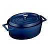 Fine Dine Cast iron oval blue pot