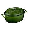 Fine Dine Cast iron oval green pot Fine Dine Cast iron oval green pot