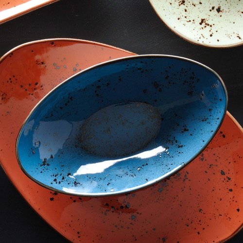 Fine Dine Earth Colours Boat-shaped bowl Iris Fine Dine Earth Colours Boat-shaped bowl Iris