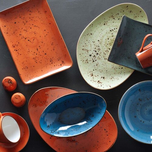 Fine Dine Earth Colours Boat-shaped bowl Iris Fine Dine Earth Colours Boat-shaped bowl Iris