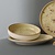 Fine Dine Earth Colours Olive shallow bowl