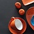 Fine Dine Earth Colours Orange Cappuccino Saucer ø 160 mm, Earth Colours Dahlia