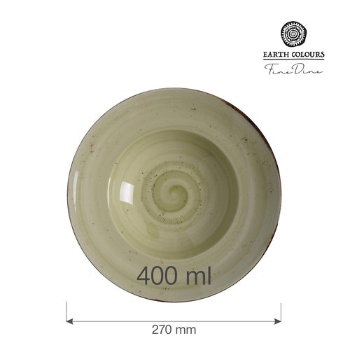 Fine Dine Earth Colours Pasta Plate, Ø270 mm, Olive Fine Dine Earth Colours Pasta Plate, Ø270 mm, Olive